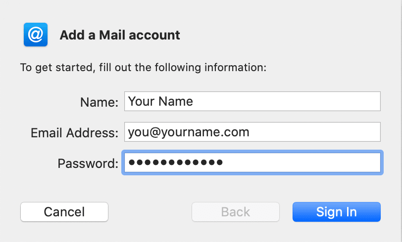 Apple Mail Step 4